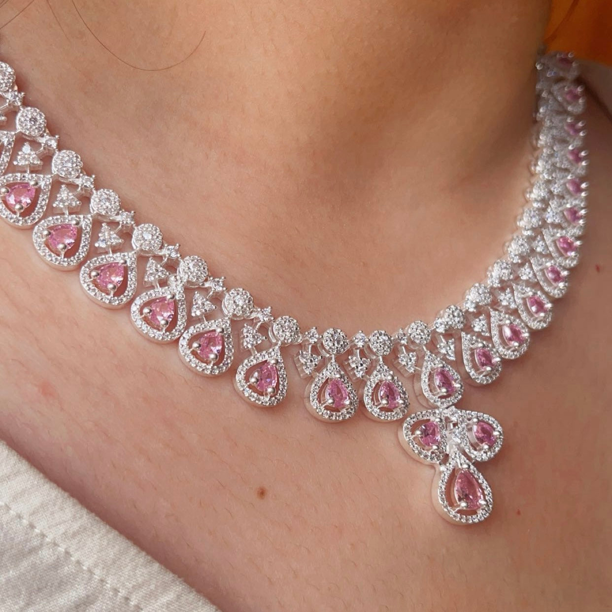 Majestic Pink Necklace Set