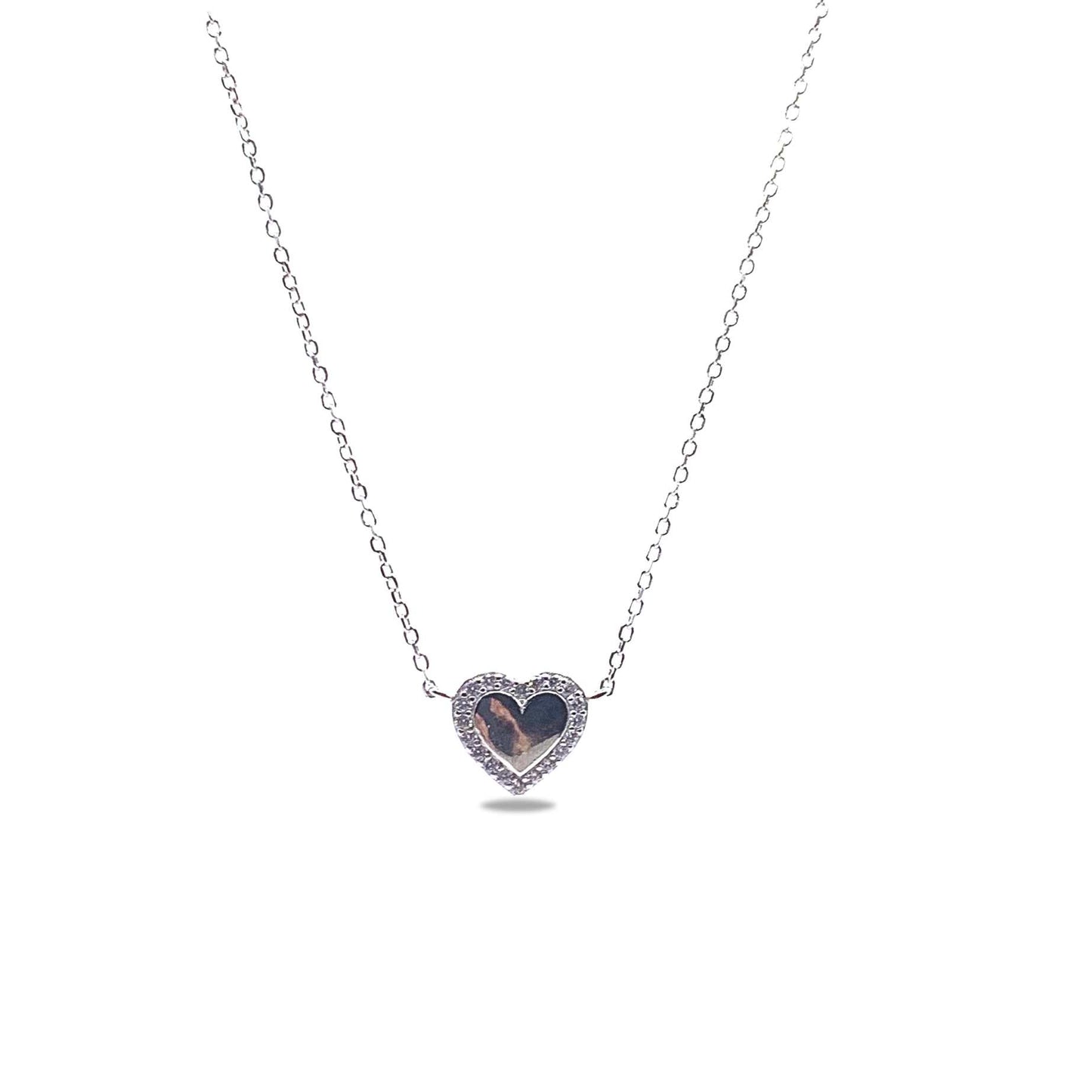 Sparkling heart Pendent set