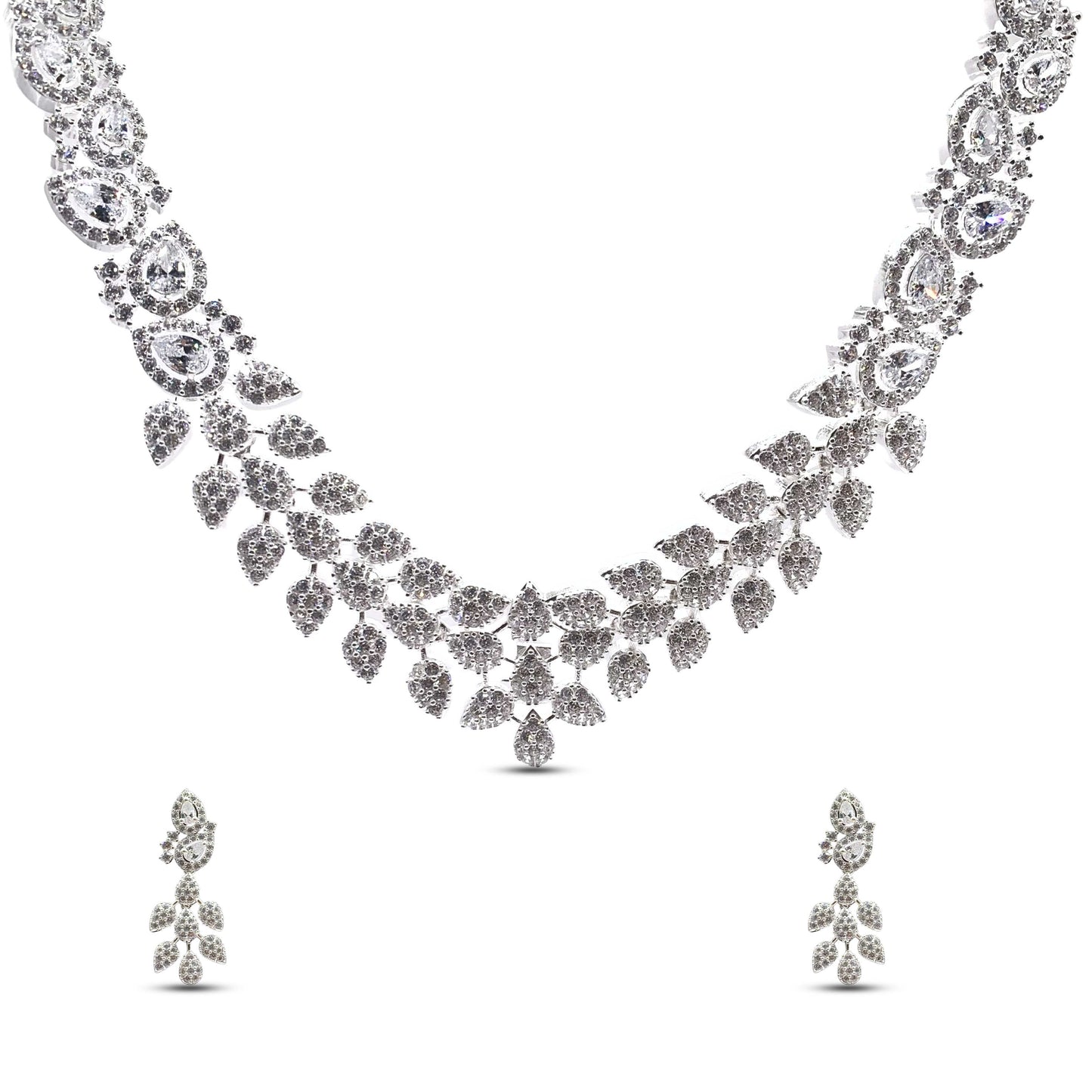 Diamond blossom Necklace Set