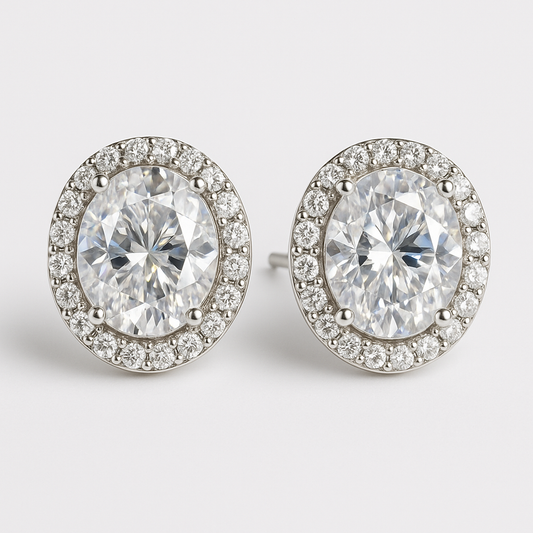 WHITE DIAMOND EARRINGS