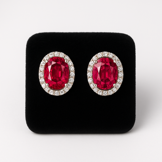 Ruby Royal Earrings