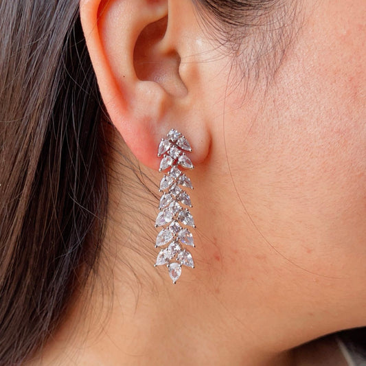 Silver vine Earrings