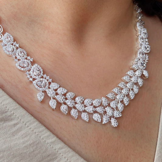 Diamond blossom Necklace Set
