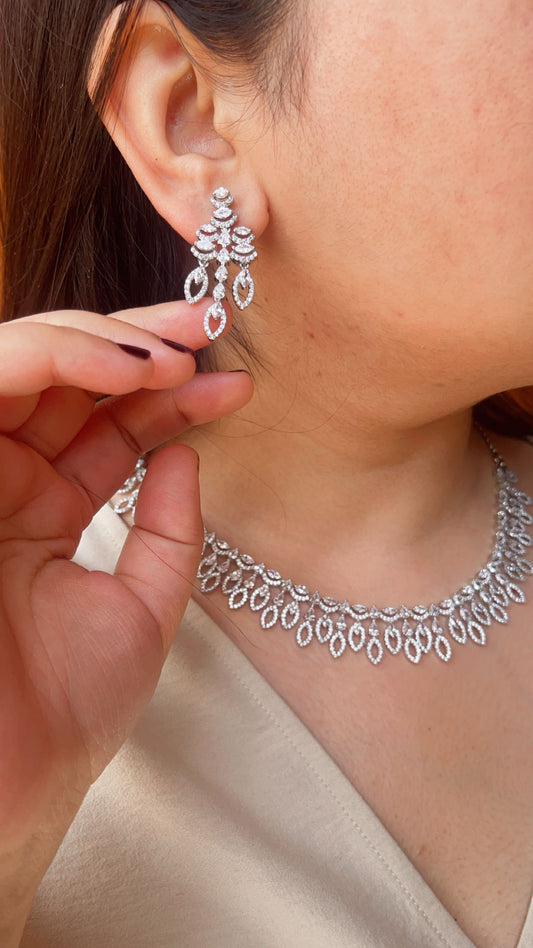 Crystal Vine Necklace Set