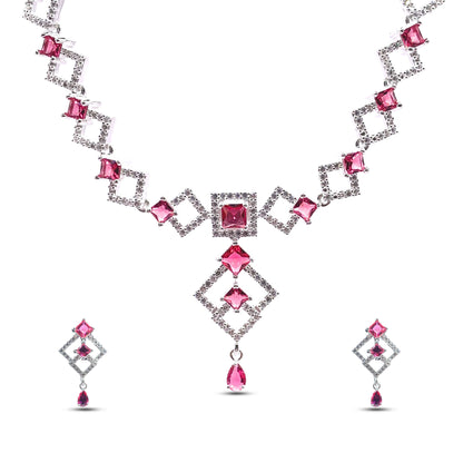 Royal Square Necklace Set