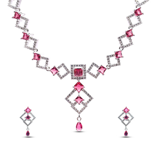 Royal Square Necklace Set