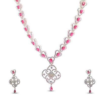 Ruby Elegance Necklace Set