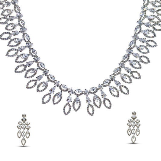 Crystal Vine Necklace Set